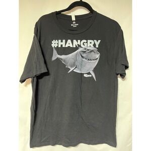 Disney Pixar Finding Nemo Hangry Shark Graphic T Shirt Adult L